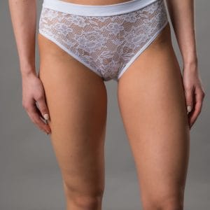 Bombacha Doble cintura Combinada Encaje